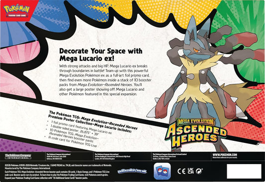 Ascended Heroes - Premium Poster Collection—Mega Lucario