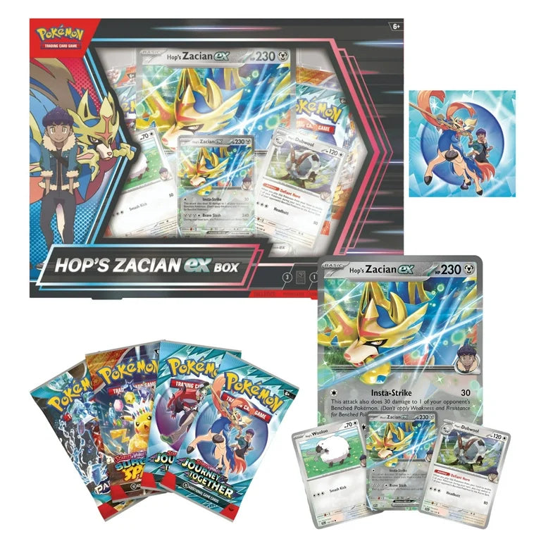 Scarlet & Violet: Hop y Zacian Ex Box En Ingles