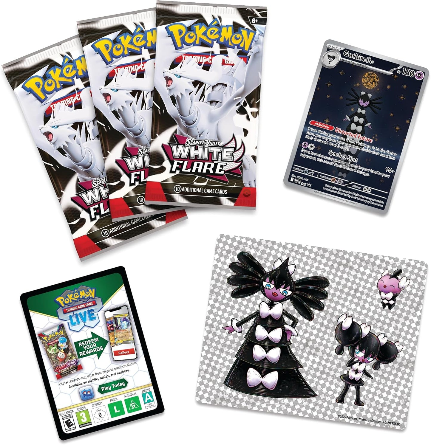 Scarlet & Violet—White Flare Tech Sticker Collection