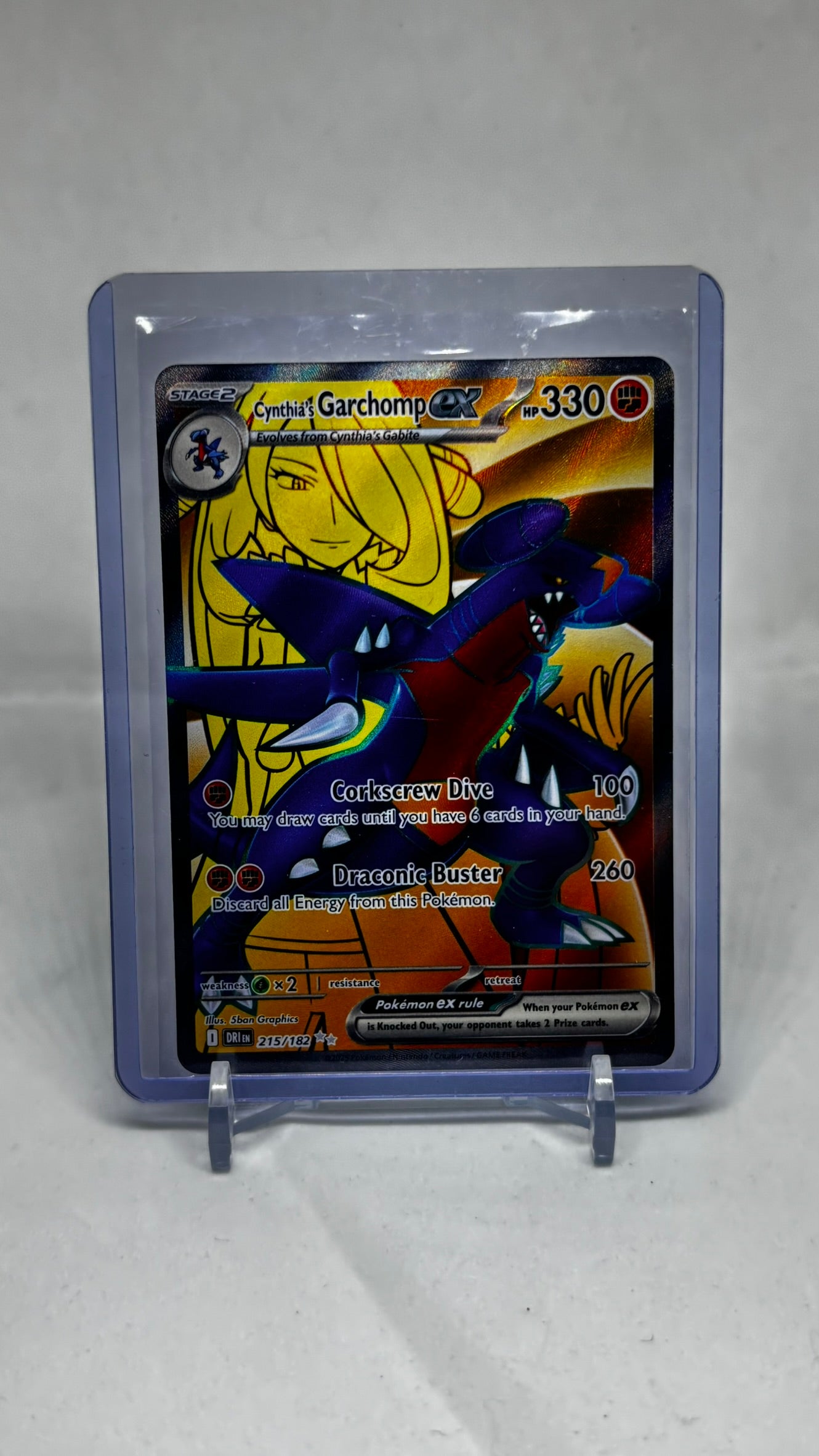 Cynthia's Garchomp Ex (Destined Rivals) - 215/182