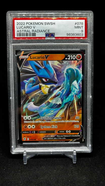 Lucario V #78 PSA 9