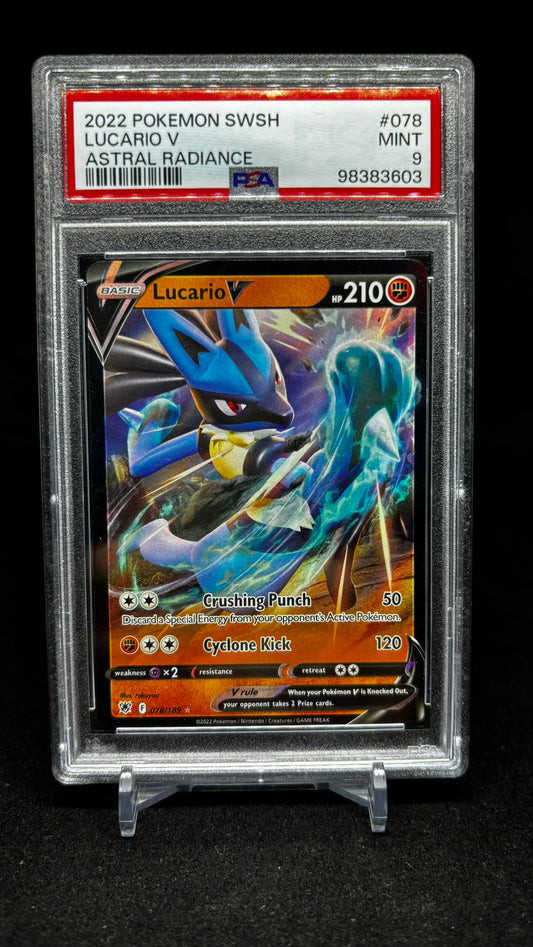 Lucario V #78 PSA 9