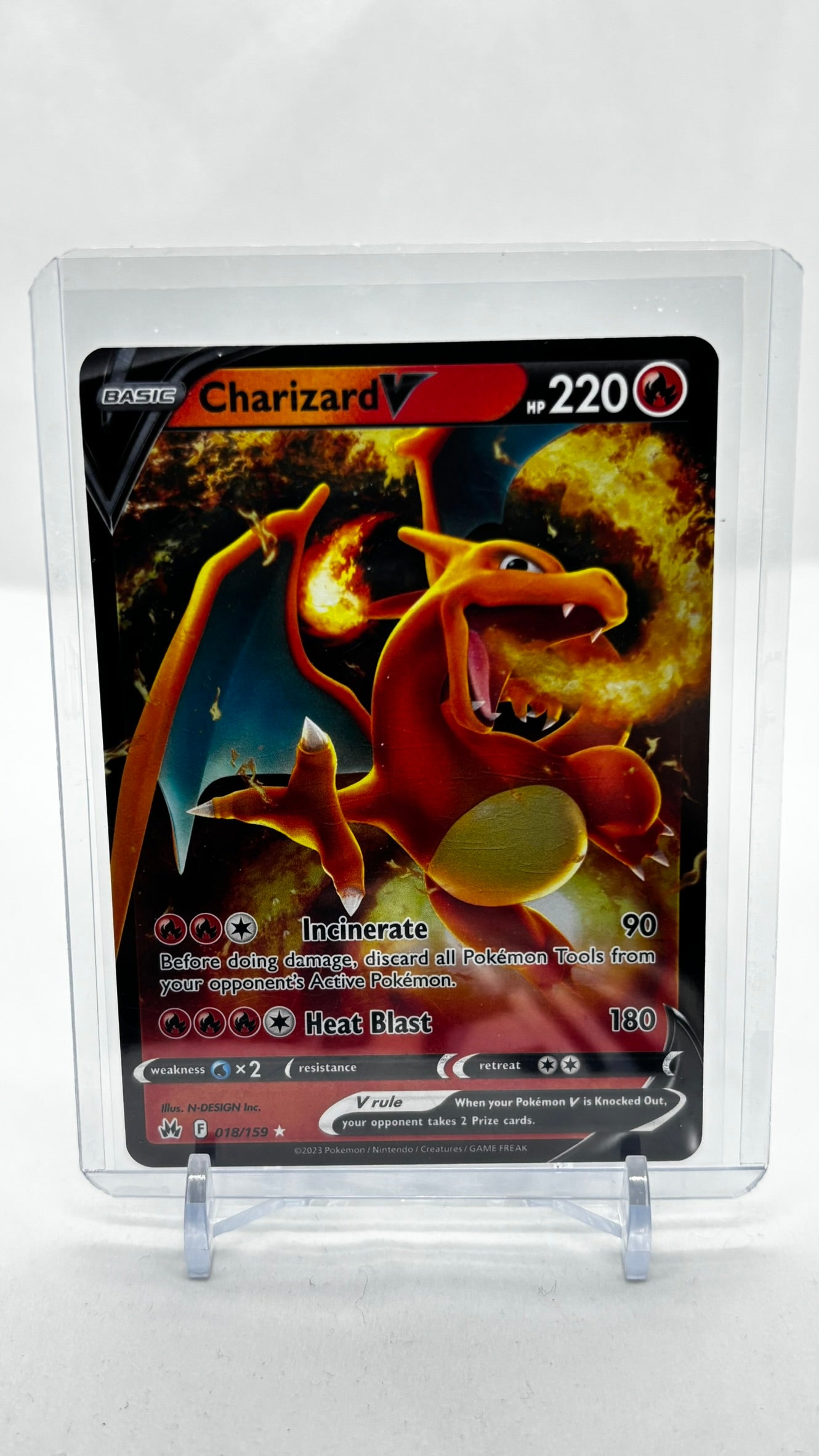 Charizard V - 018/159 Crown Zenith