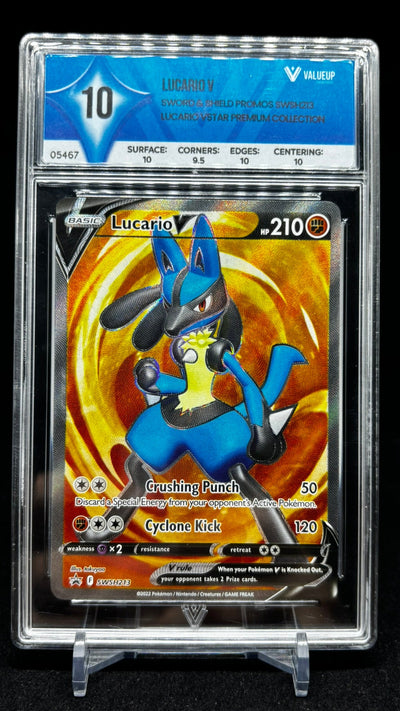 Lucario V #SWSH213 – VALUE UP 10 (Gem Mint)