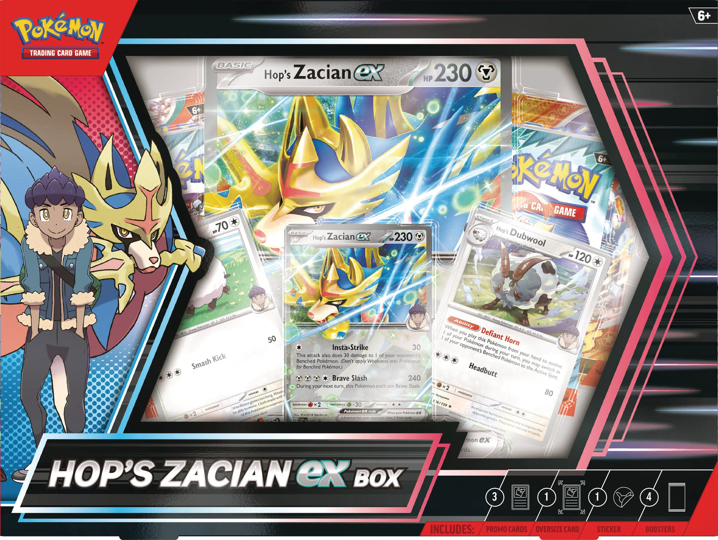 Scarlet & Violet: Hop y Zacian Ex Box En Ingles