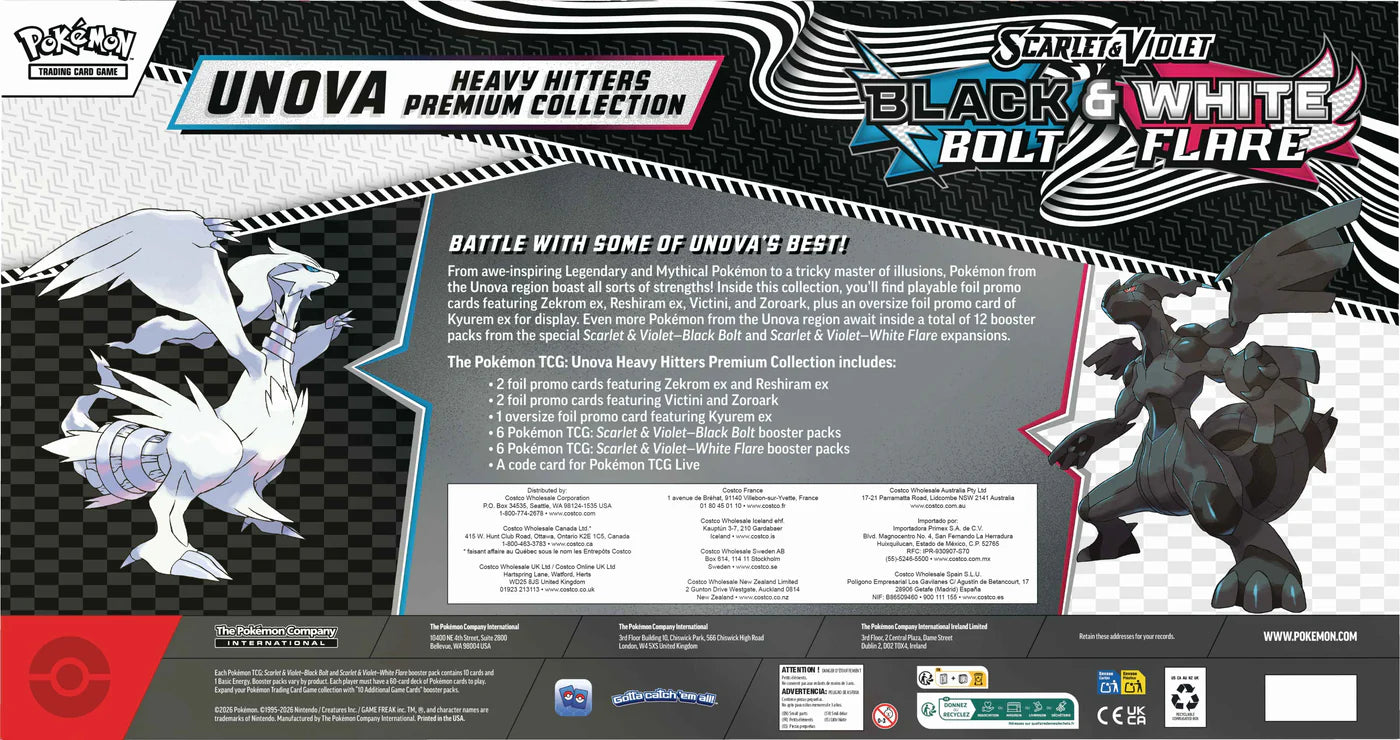 PREVENTA - Unova Heavy Hitters Premium Collection - FECHA DE SALIDA: MAYO 2026